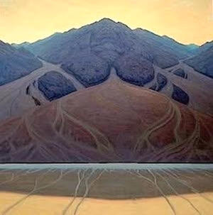 death valley art, desert painting